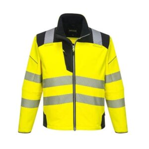 T402 - PW3 Hi-Vis Softshell Jacket Yellow/Black - Large
